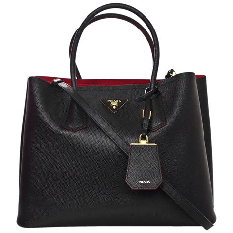 prada saffiano red interior